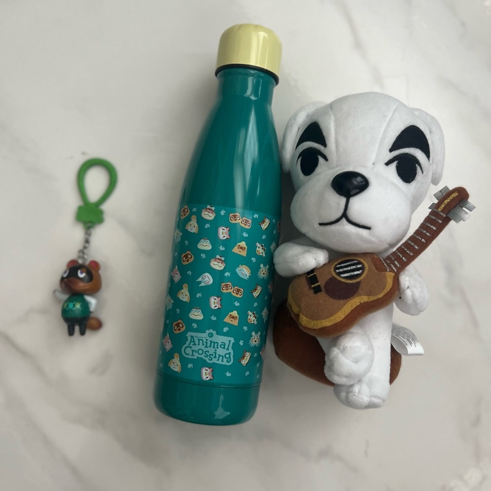 Nintendo Animal Crossing Water Bottle Plush Keychain
